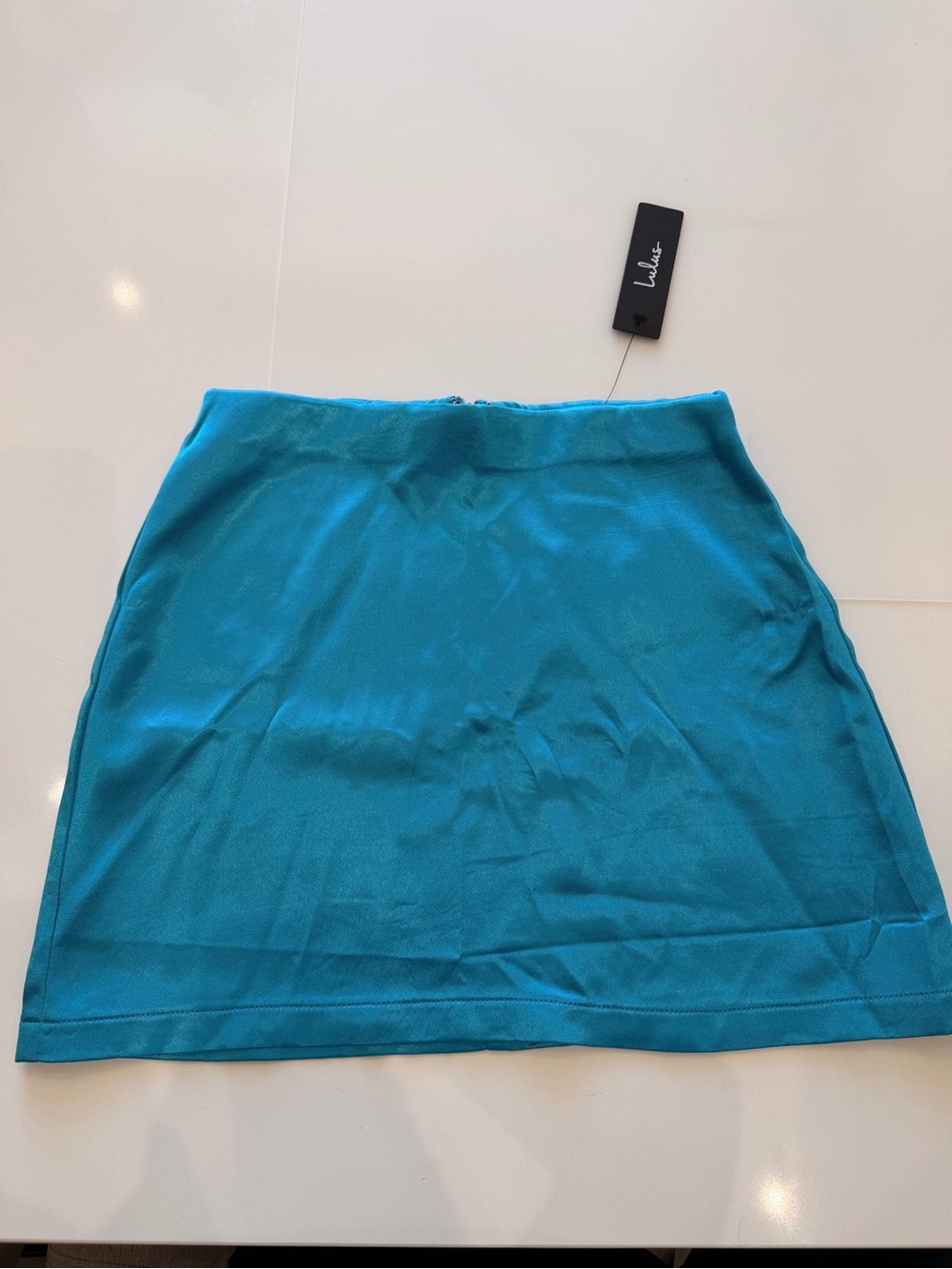 Lulu's Teal Mini Skirt